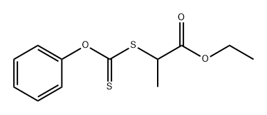 Propanoic acid, 2-[(phenoxythioxomethyl)thio]-, ethyl ester Struktur