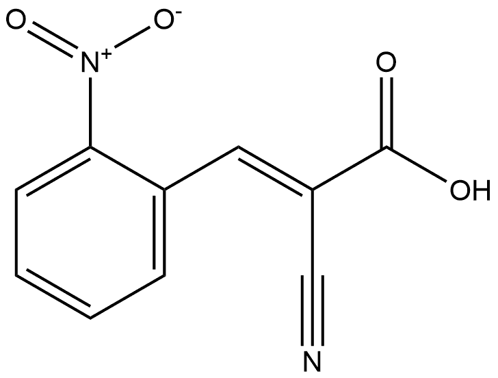 Cinnamic acid, α-cyano-o-nitro-, (E)- (8CI) Struktur