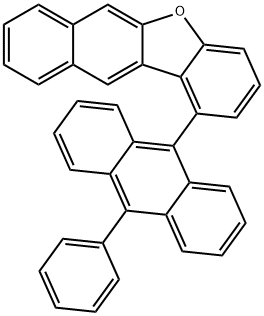 Benzo[b]naphtho[2,3-d]furan, 1-(10-phenyl-9-anthracenyl)- Struktur