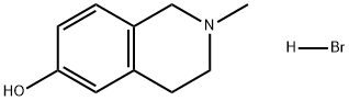 6-Isoquinolinol, 1,2,3,4-tetrahydro-2-methyl-, hydrobromide (1:1) Struktur