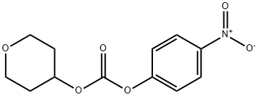 Carbonic acid, 4-nitrophenyl tetrahydro-2H-pyran-4-yl ester Struktur