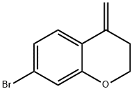 2H-1-Benzopyran, 7-bromo-3,4-dihydro-4-methylene- Struktur