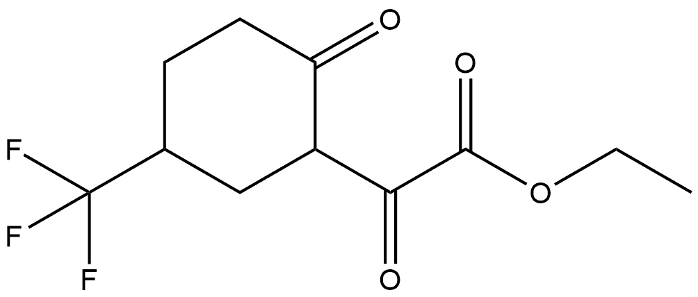 Ethyl α,2-dioxo-5-(trifluoromethyl)cyclohexaneacetate Struktur