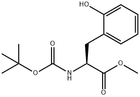 L-Phenylalanine, N-[(1,1-dimethylethoxy)carbonyl]-2-hydroxy-, methyl ester Struktur