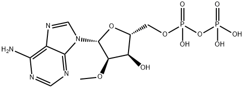 Adenosine 5'-(trihydrogen diphosphate), 2'-O-methyl- Struktur