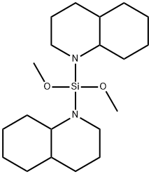 Quinoline, 1,1'-(dimethoxysilylene)bis[decahydro- Struktur