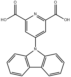 2,6-Pyridinedicarboxylic acid, 4-(9H-carbazol-9-yl)- Struktur