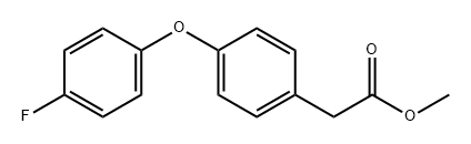 Benzeneacetic acid, 4-(4-fluorophenoxy)-, methyl ester Struktur