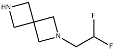 2,6-Diazaspiro[3.3]heptane, 2-(2,2-difluoroethyl)- Struktur