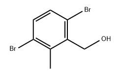 Benzenemethanol, 3,6-dibromo-2-methyl- Struktur