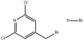 Pyridine, 4-(bromomethyl)-2,6-dichloro-, hydrobromide (1:1) Struktur