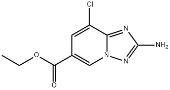 ethyl 2-amino-8-chloro-[1,2,4]triazolo[1,5-a]pyridine-6-carboxylate Struktur