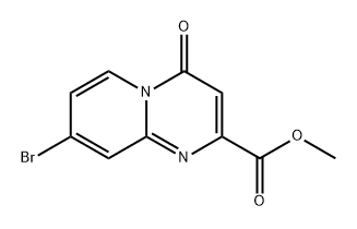 4H-Pyrido[1,2-a]pyrimidine-2-carboxylic acid, 8-bromo-4-oxo-, methyl ester Struktur