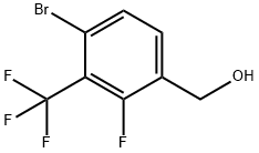 4-Bromo-2-fluoro-3-(trifluoromethyl)benzyl alcohol Structure