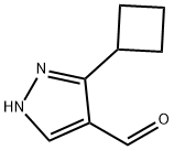 3-環(huán)丁基吡唑-4-甲醛 結(jié)構(gòu)式