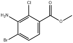 Methyl 3-amino-4-bromo-2-chlorobenzoate Struktur