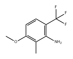 Benzenamine, 3-methoxy-2-methyl-6-(trifluoromethyl)- Struktur