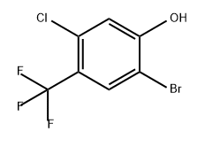 Phenol, 2-bromo-5-chloro-4-(trifluoromethyl)- Struktur