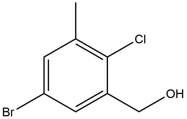 (5-bromo-2-chloro-3-methylphenyl)methanol Struktur