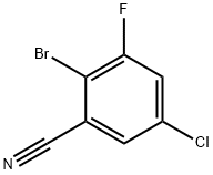 Benzonitrile, 2-bromo-5-chloro-3-fluoro- Struktur