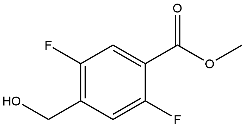 Methyl 2,5-difluoro-4-(hydroxymethyl)benzoate Struktur