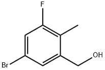 5-Bromo-3-fluoro-2-methylbenzenemethanol Struktur