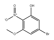 Phenol, 5-bromo-3-methoxy-2-nitro- Struktur