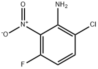 Benzenamine, 6-chloro-3-fluoro-2-nitro- Struktur