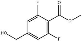 Methyl 2,6-difluoro-4-(hydroxymethyl)benzoate Struktur