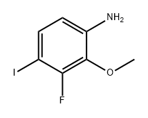 Benzenamine, 3-fluoro-4-iodo-2-methoxy- Struktur