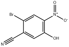 Benzonitrile, 2-bromo-5-hydroxy-4-nitro- Structure