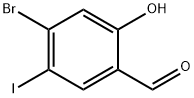 4-bromo-2-hydroxy-5-iodobenzaldehyde Struktur