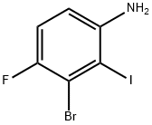 3-Bromo-4-fluoro-2-iodoaniline Struktur