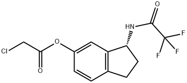 Acetic acid, 2-chloro-, (3R)-2,3-dihydro-3-[(2,2,2-trifluoroacetyl)amino]-1H-inden-5-yl ester