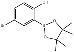 4-Bromo-2-(4,4,5,5-tetramethyl-1,3,2-dioxaborolan-2-yl)phenol Struktur