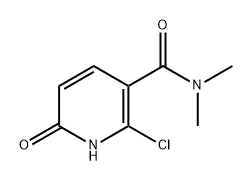 3-Pyridinecarboxamide, 2-chloro-1,6-dihydro-N,N-dimethyl-6-oxo- Struktur