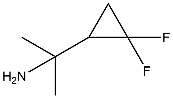 Cyclopropanemethanamine, 2,2-difluoro-α,α-dimethyl- Struktur