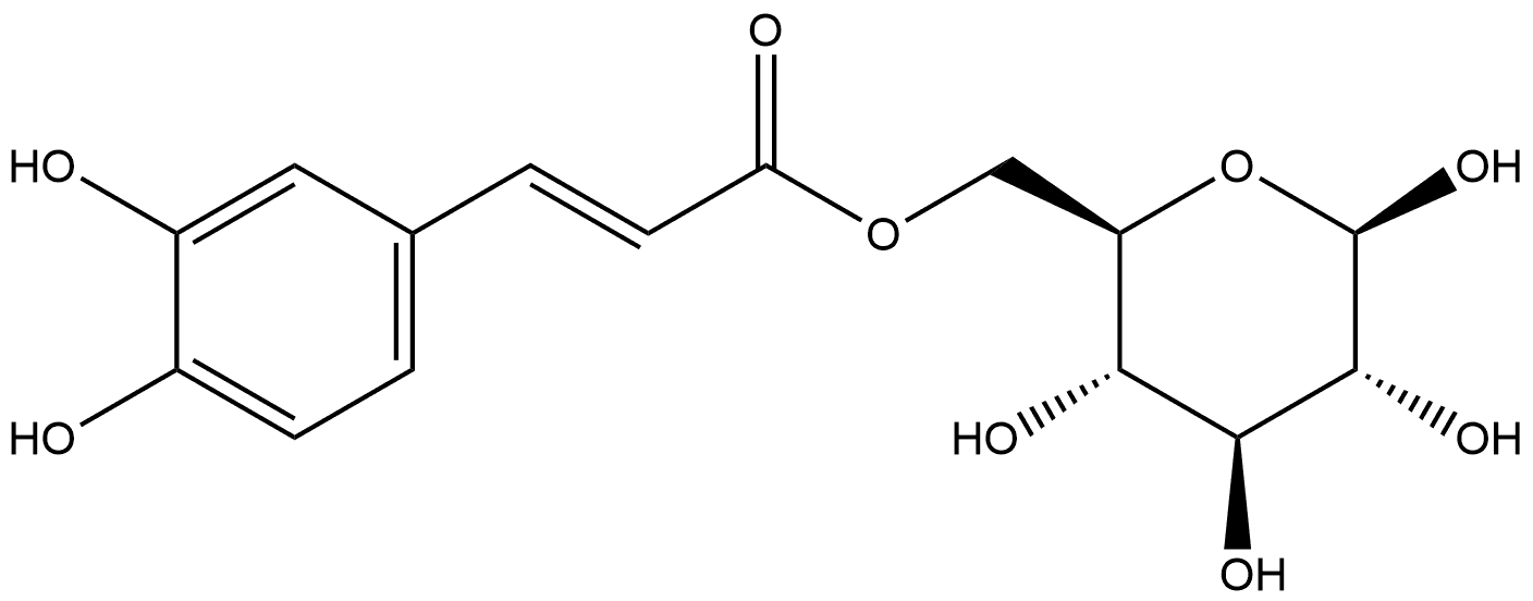 6-O-(E)-Caffeoylglucopyranose Struktur