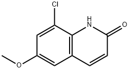 8-chloro-6-methoxyquinolin-2(1H)-one Struktur