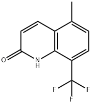 5-methyl-8-(trifluoromethyl)quinolin-2(1H)-one Struktur