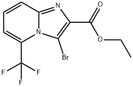 Ethyl 3-bromo-5-(trifluoromethyl)imidazo[1,2-a]pyridine-2-carboxylate Struktur