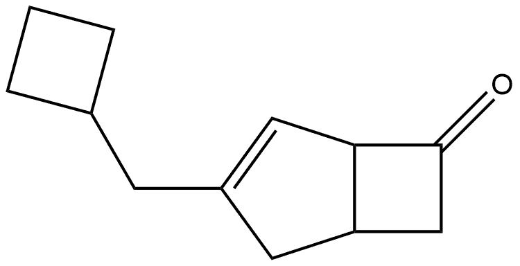 3-(cyclobutylmethyl)bicyclo[3.2.0]hept-3-en-6-one Struktur