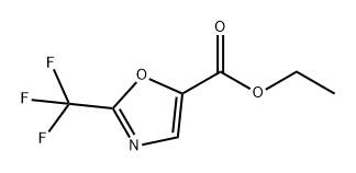 5-Oxazolecarboxylic acid, 2-(trifluoromethyl)-, ethyl ester Struktur