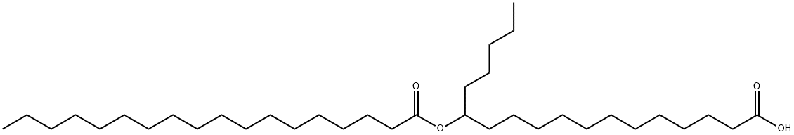 Octadecanoic acid, 13-[(1-oxooctadecyl)oxy]- Struktur