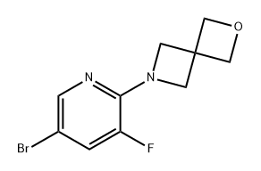 2-Oxa-6-azaspiro[3.3]heptane, 6-(5-bromo-3-fluoro-2-pyridinyl)- Struktur