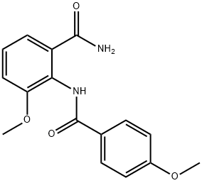 Benzamide, 3-methoxy-2-[(4-methoxybenzoyl)amino]- Struktur