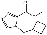 1H-Imidazole-5-carboxylic acid, 1-(cyclobutylmethyl)-, methyl ester Struktur