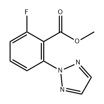 Benzoic acid, 2-fluoro-6-(2H-1,2,3-triazol-2-yl)-, methyl ester Struktur