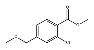 Benzoic acid, 2-chloro-4-(methoxymethyl)-, methyl ester Struktur