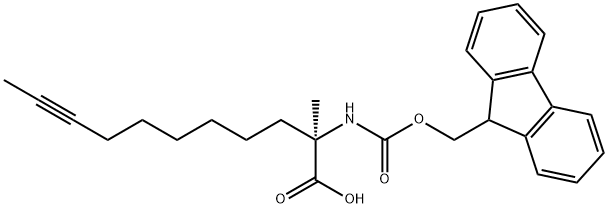 9-Undecynoic acid, 2-[[(9H-fluoren-9-ylmethoxy)carbonyl]amino]-2-methyl-, (2R)- Struktur